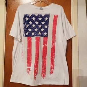 🇺🇸 America Flag Men's T-shirt Size Large